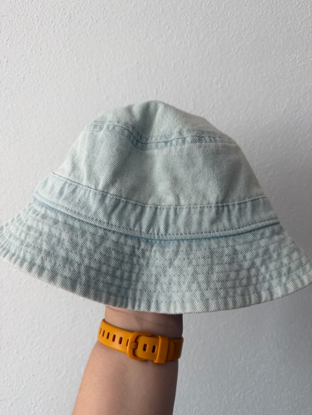 Zara Pale Blue Denim Kids Bucket Hat